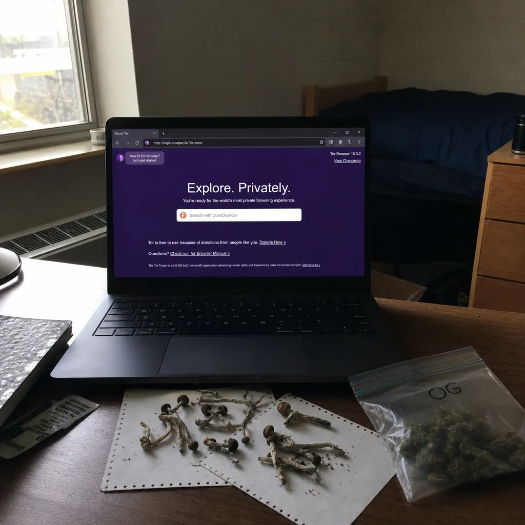Dark web drug marketplace interface preview