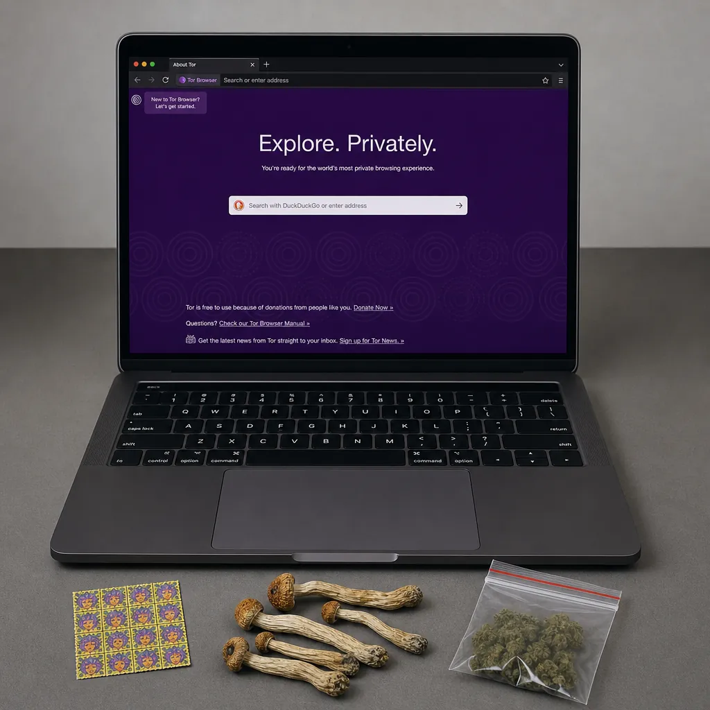 Darknet site interface preview
