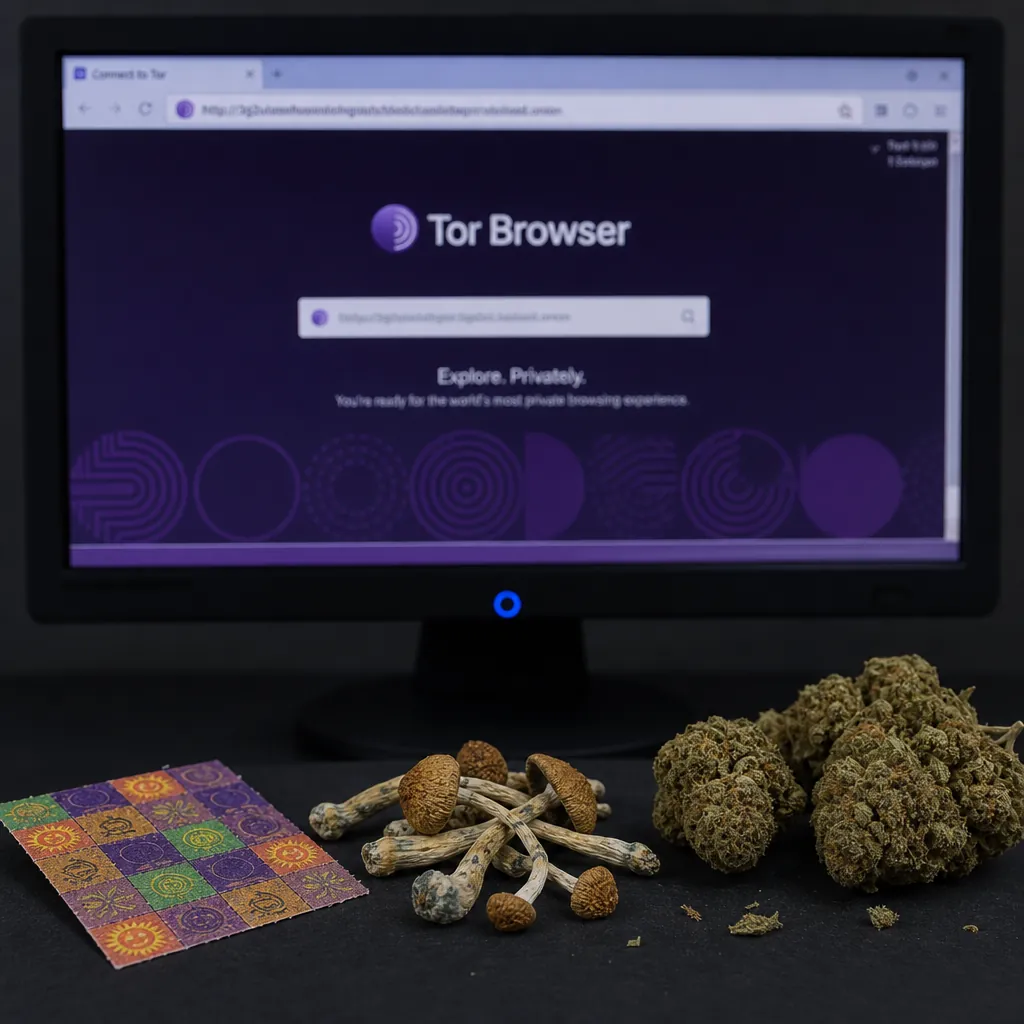 Onion dark website interface preview
